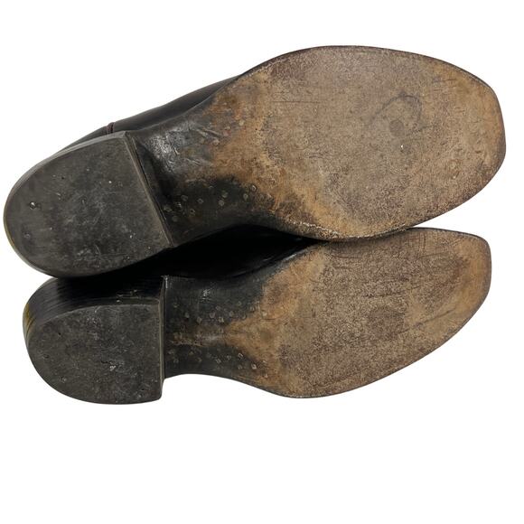 R.J. Foley Vintage Cowboy Boots Men’s 10.5D Burgundy Leather Handmade USA - Picture 7 of 12